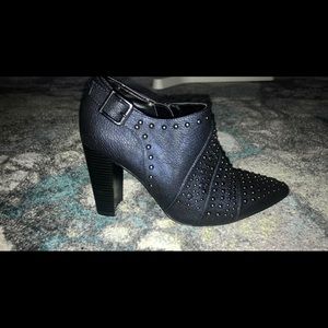 EUC Kaari Blue Leather Booties